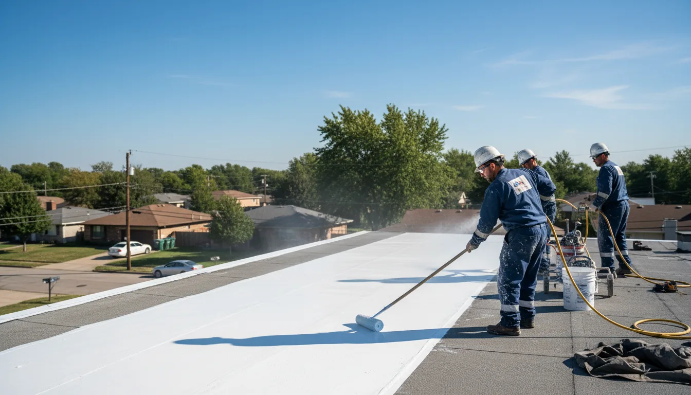 Commercial roof coating in Worcester, PA near me